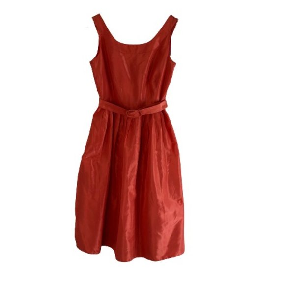 J. Crew Dresses & Skirts - J. Crew Formal Fit Flare Silk Mini Dress Orange